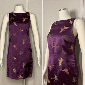 Vintage Pudding Shop by April Cornell purple mini dress